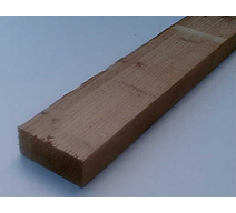 3.6m x 38mm x 75mm Green Treated Fence Rail