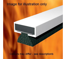 10 x 4 x 2100mm WHITE INTUMESENT FIRE & SMOKE STRIP