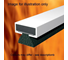 10 x 4 x 2100mm WHITE INTUMESENT FIRE & SMOKE STRIP image 1