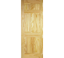 78X33 6 PANEL CLEAR LPD-Pine fire door