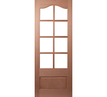 78X27 KENT 8 LIGHT WITH CLEAR BEV GLASS H/WOOD