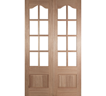 78X54 PAIRS IFG 50 6MM CLEAR BEV GLASS H/WOOD