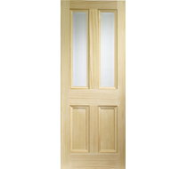 2032 x 813 x 35mm (32")Internal Vertical Grain Clear Pine Edwardian with Clear Beve