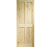 84" x 30" (762mm) x 35mm pine 4 panel door