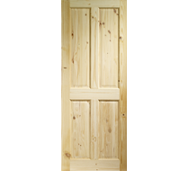 84" x 34" (863mm) x 35mm pine 4 panel door