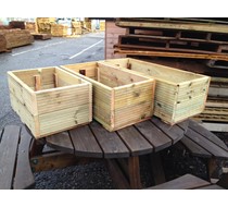Setof 3 Deck planters 600,800&1000x400 assembled