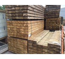 2.4m x 200mm x 100mm Green Treated Sleeper