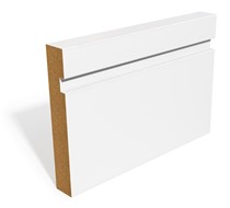 4.2m x 144mm x 15mm Grooved Skirting