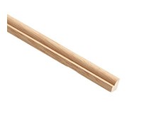 2.4m x 12mm x 9mm Red Hardwood Glass Bead