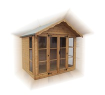 The Ascot 12 x 8 Summer House 8f gables supply and erect