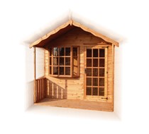 The Buckingham 14 x 8 Summer House 8f gables supply and erect