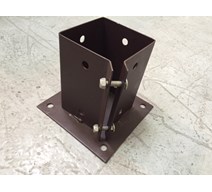 BOLT DOWN POST SUPPORT | 3"X3" 75X75 E-BROWN