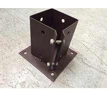 BOLT DOWN POST SUPPORT | 3"X3" 75X75 E-BROWN