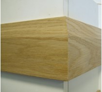 3.0m x 15 x 95 oak Bevelled MDF Veneered Skirting