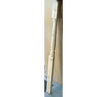 1.5m x HALF Turned newel post (cap not included)