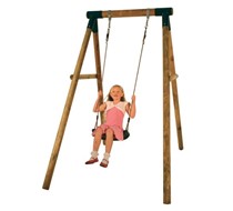 Single swing set 1.2 long 1 swing Green free del 