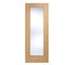 2040 x 726 x 40mm OAK VANCOUVER GLAZED INTERNAL DOOR PATTERN 10 image 1