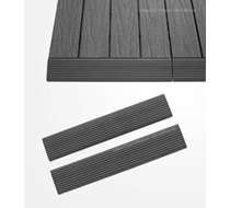 UltraShield Grey Deck Tile Fascia Straight