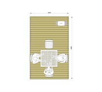 3.0m x 4.9m Decking Kit (Table & Chairs not included)