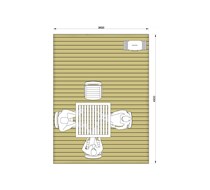 3.6m x 4.9m Decking Kit (Table & Chairs not included)