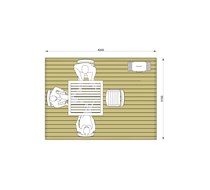 4.2m x 3.1m Decking Kit (Table & Chairs not included)