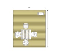 4.2m x 4.9m Decking Kit (Table & Chairs not included)