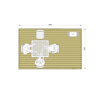 4.8m x 3.1m Decking Kit (Table & Chairs not included)