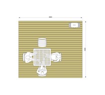 4.8m x 4.3m Decking Kit (Table & Chairs not included)