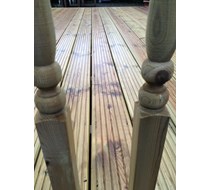 4.5m x 145mm x 28mm  Standard Decking Board Treated