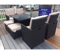 Black Cube Dinning Set FULLY ASSEMBLED